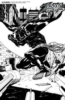 Zorro's Legacy #4 Variant D (Lopresti B&W)