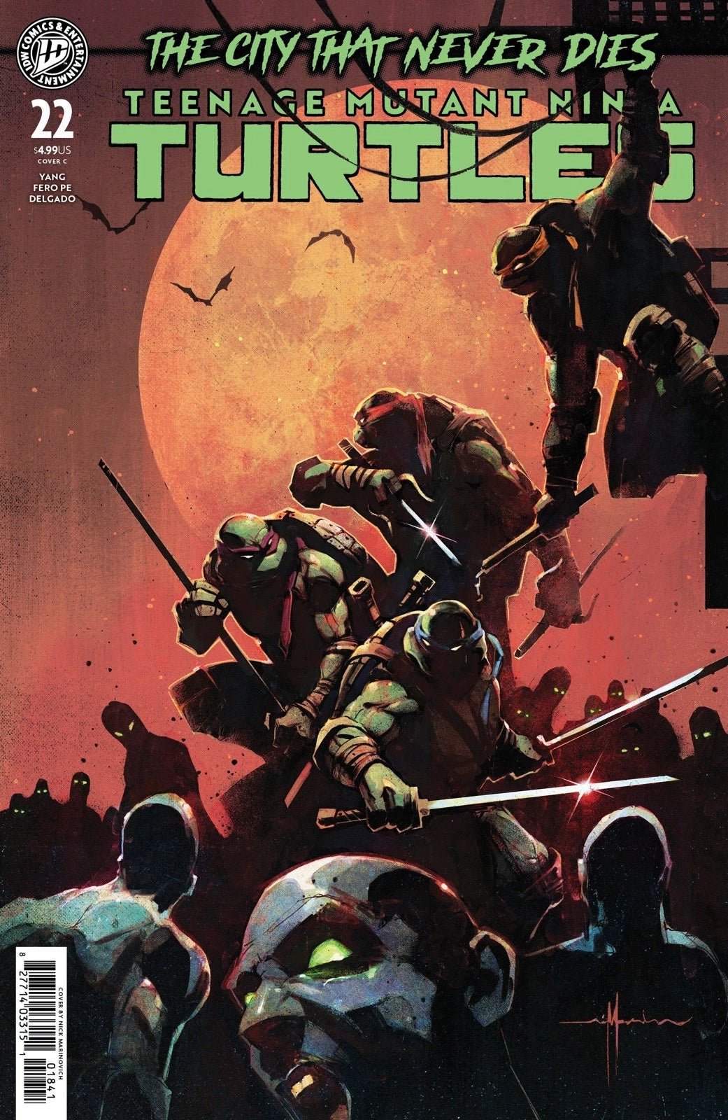Teenage Mutant Ninja Turtles 22 Variant C (Marinkovich) - Patrick’s Comics & Cards