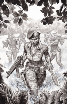 Fort Psycho #4 Cover C Lewis LaRosa B&W 1:20 Var (Preorder)