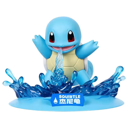 Pokémon Squirtle Water Splash figure by Funism, collectible display statue with Squirtle in water splash pose, imported Chinese edition.
