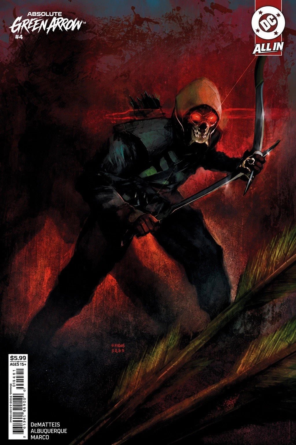 ABSOLUTE GREEN ARROW 4 CVR B MARTIN SIMMONDS CARD STOCK VARIANT DC - Patrick’s Comics & Cards