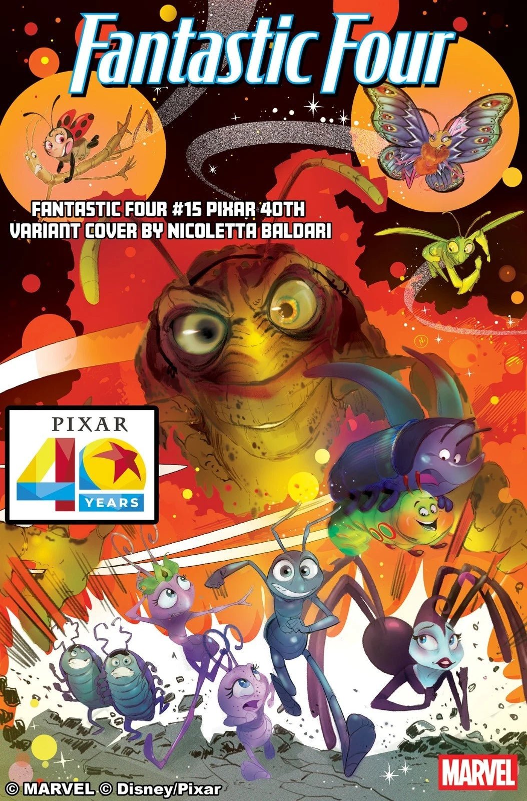 FANTASTIC FOUR 15 NICOLETTA BALDARI PIXAR 40TH VARIANT COVER MARVEL NM - Patrick’s Comics & Cards