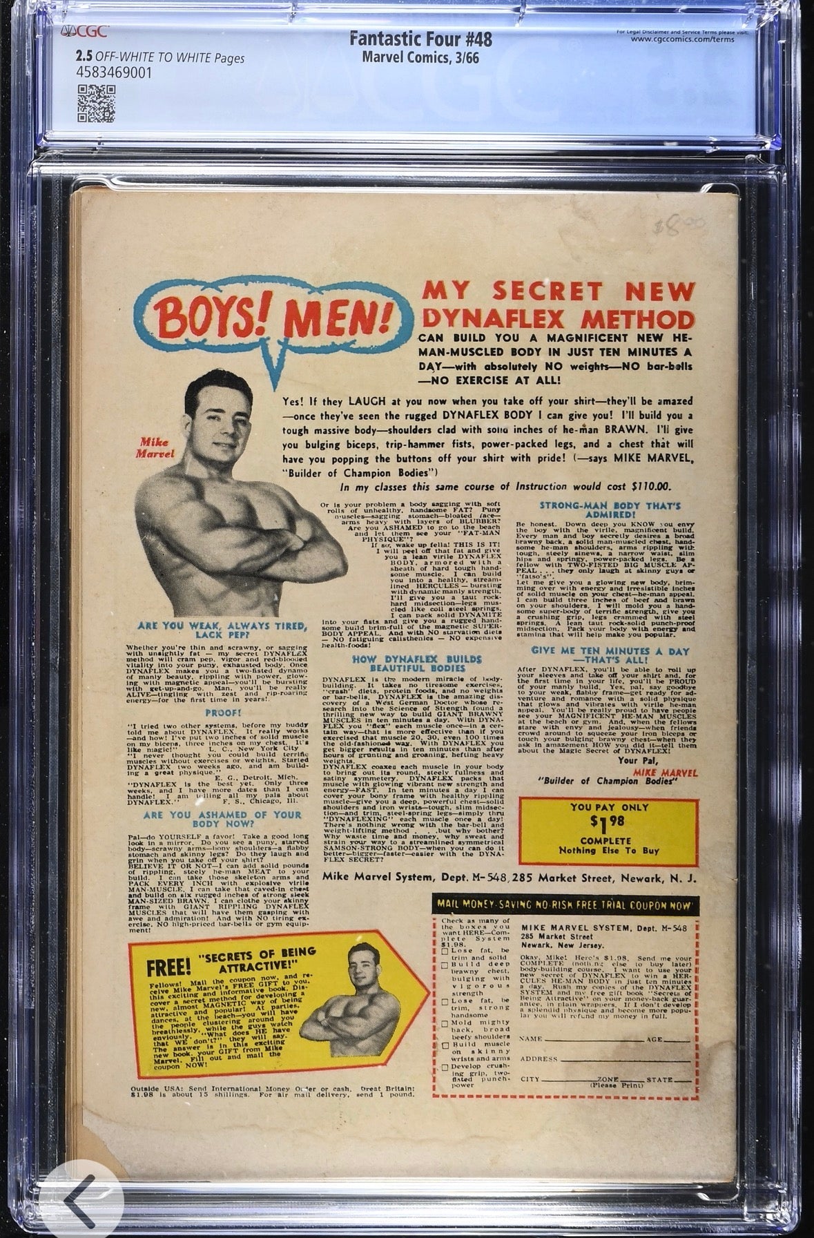 Fantastic Four 48 (1966) — CGC 2.5 — 1st Appearance of the Silver Surfer - Patrick’s Comics & Cards