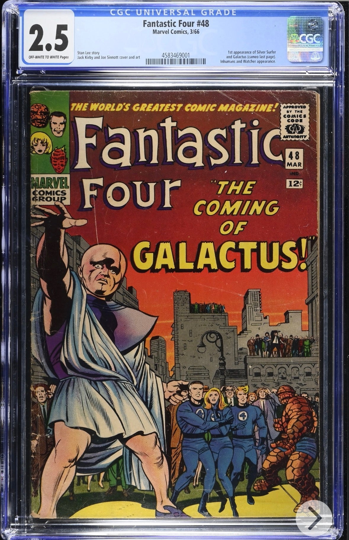 Fantastic Four 48 (1966) — CGC 2.5 — 1st Appearance of the Silver Surfer - Patrick’s Comics & Cards