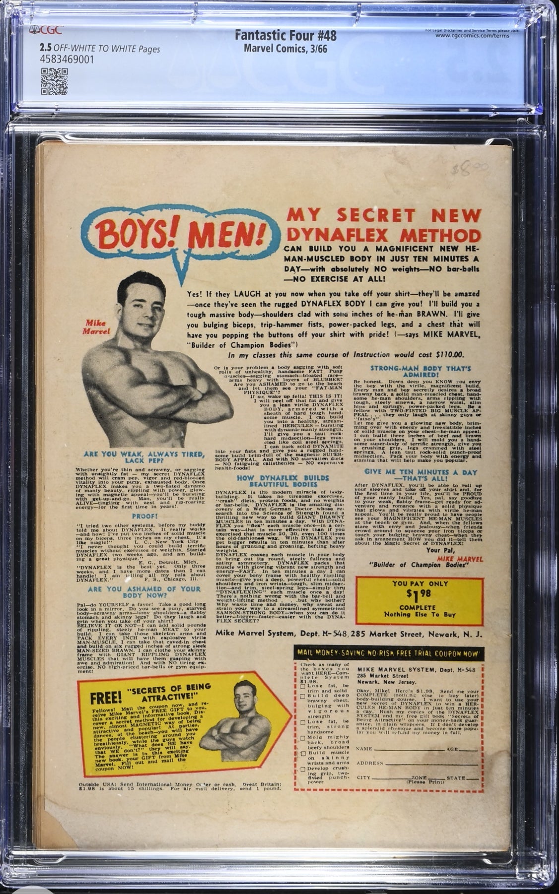 Fantastic Four 48 - CGC 2.5 - Patrick’s Comics & Cards