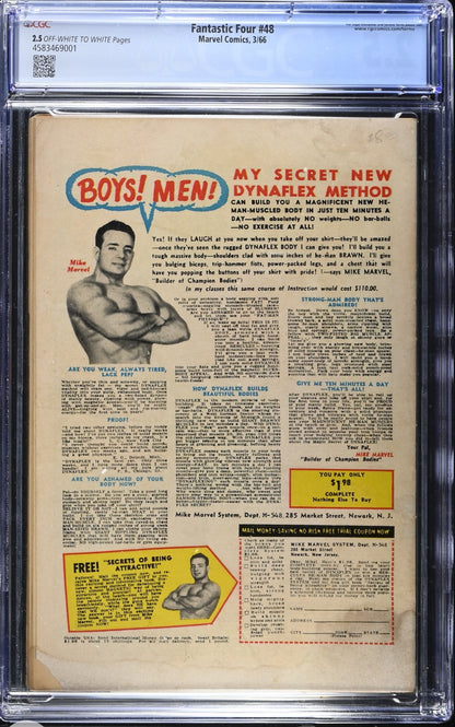 Fantastic Four 48 - CGC 2.5 - Patrick’s Comics & Cards
