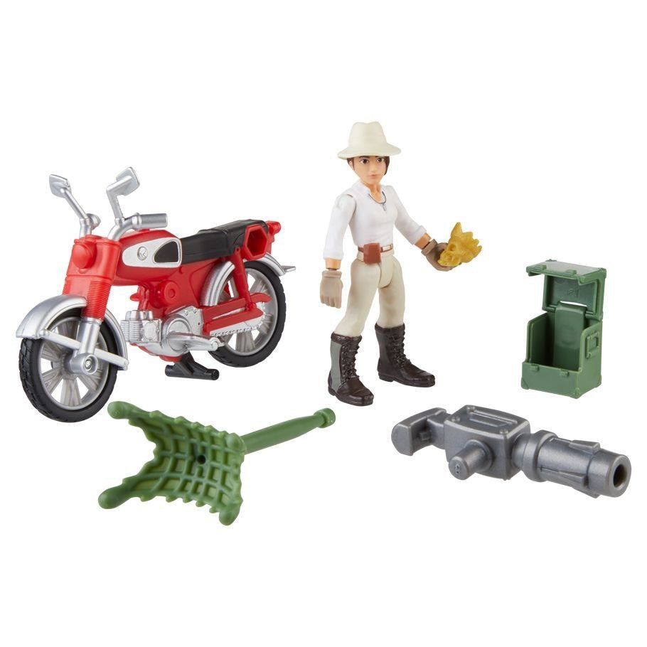 Indiana Jones Helena Shaw with Motorcycle Action Figure – Worlds of Adventure Toy Set (Ages 4+) - Patrick’s Comics & Cards