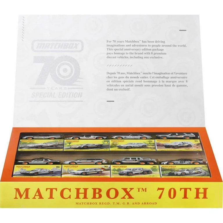 Mattel Matchbox Collector 70th Anniversary Bundle Set of 8 Die - Cast Cars Including 1 Exclusive Vehicle - Patrick’s Comics & Cards