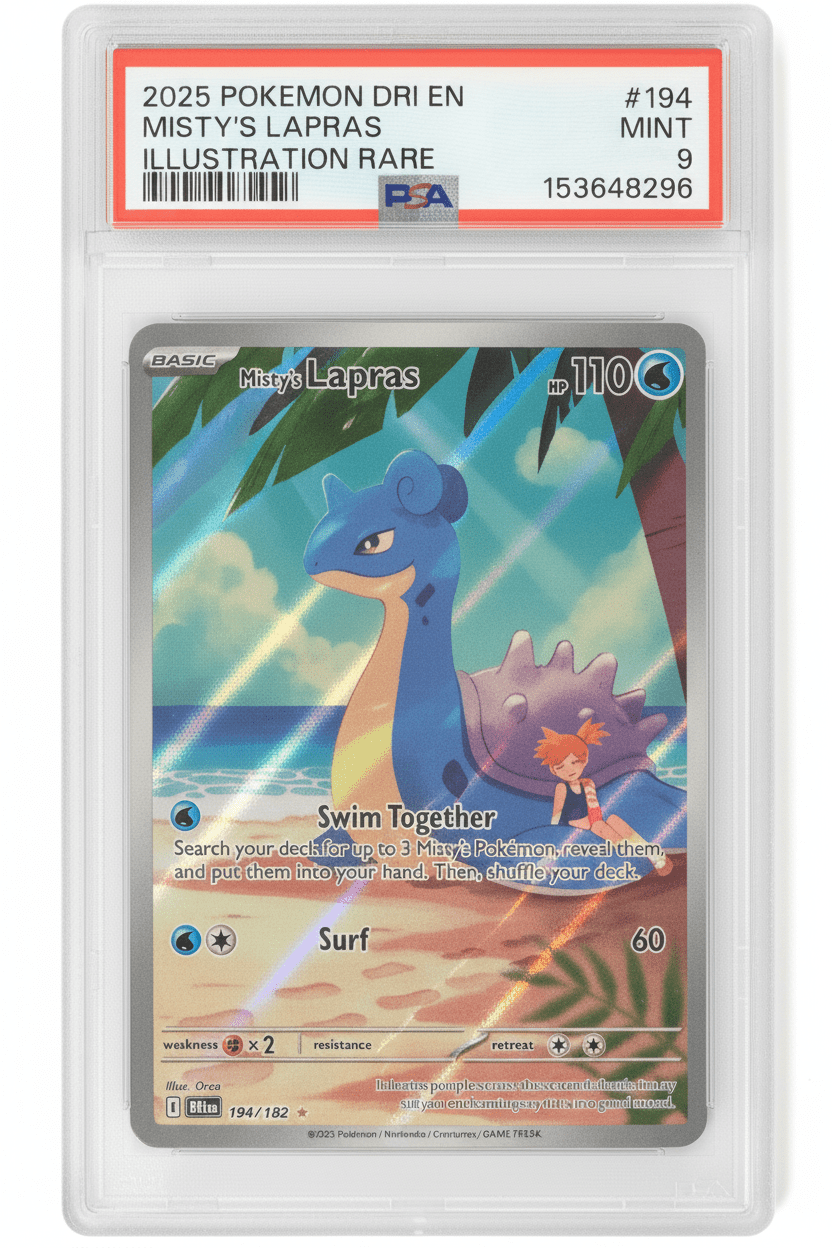 Misty's Lapras - 194/182 - SV10: Destined Rivals - PSA 9 - Patrick’s Comics & Cards