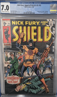 Nick Fury, Agent of Shield 15 (1969) CGC 7.0 - Patrick’s Comics & Cards