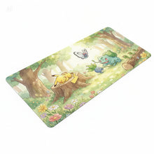Pokémon Forest Meadow Desk Mat – Soft Non - Slip Mouse Pad with Pikachu, Bulbasaur and Nature Scene - Patrick’s Comics & Cards