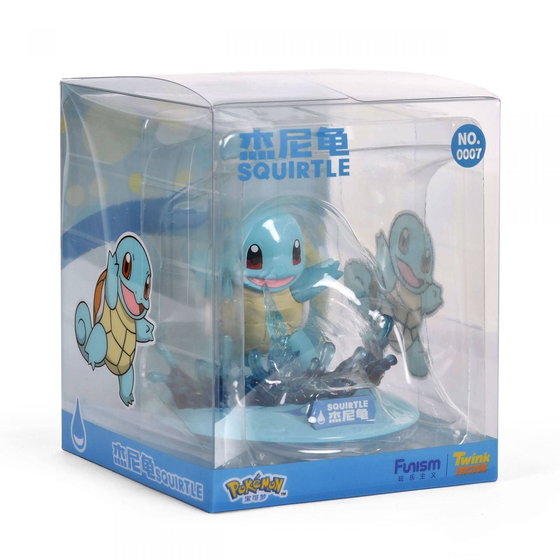 Pokémon Squirtle Water Splash Figure by Funism – Imported Chinese Edition Collectible Display Statue - Patrick’s Comics & Cards