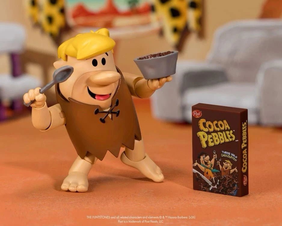 Share Barney Rubble Cocoa Pebbles 1/12 Scale Action Figure - The Flintstones - Patrick’s Comics & Cards