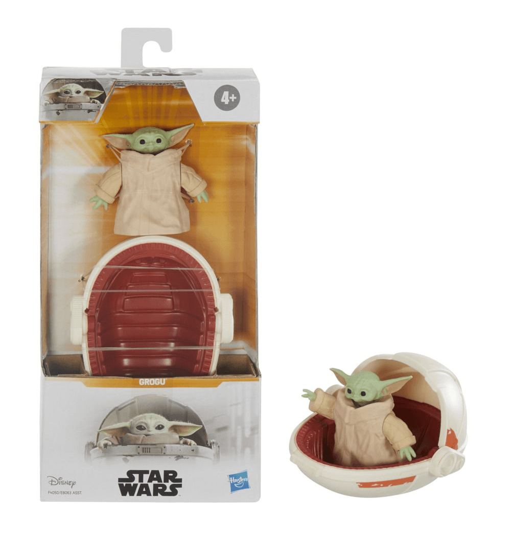 Star Wars Grogu Figure with Hover Pram – The Mandalorian Baby Yoda Toy by Hasbro (Ages 4+) - Patrick’s Comics & Cards