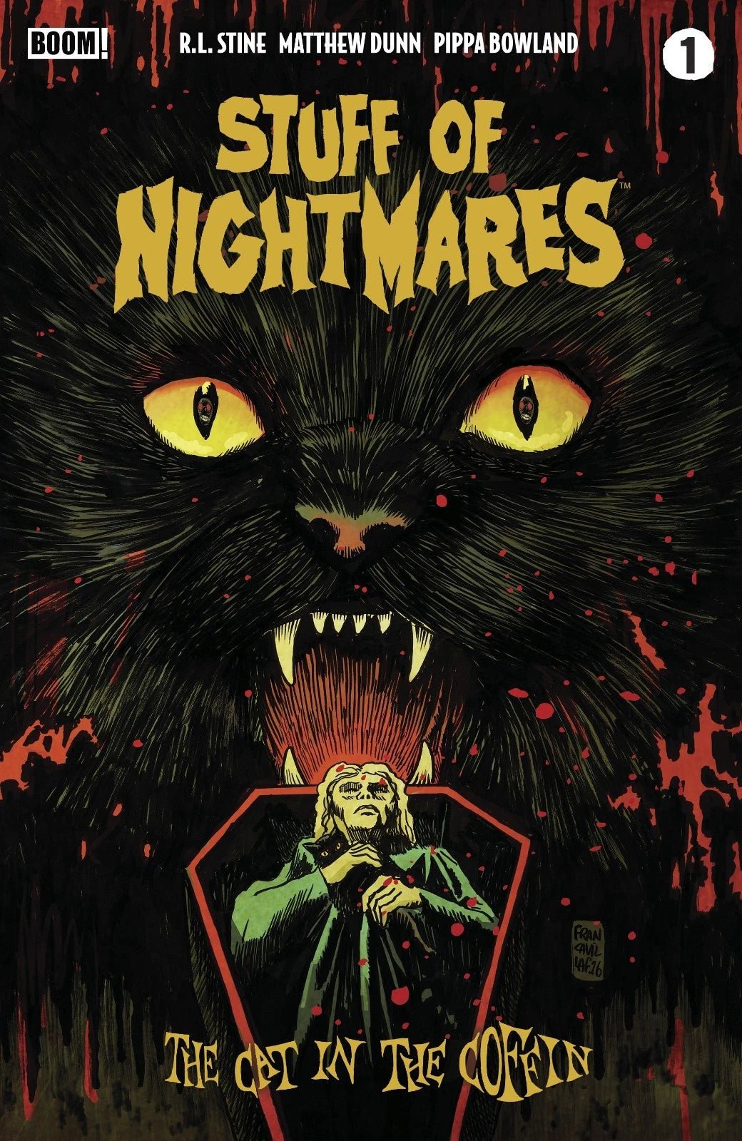 Stuff of Nightmares: The Cat in the Coffin 1 A Main (Dressed, Francavilla) - Patrick’s Comics & Cards